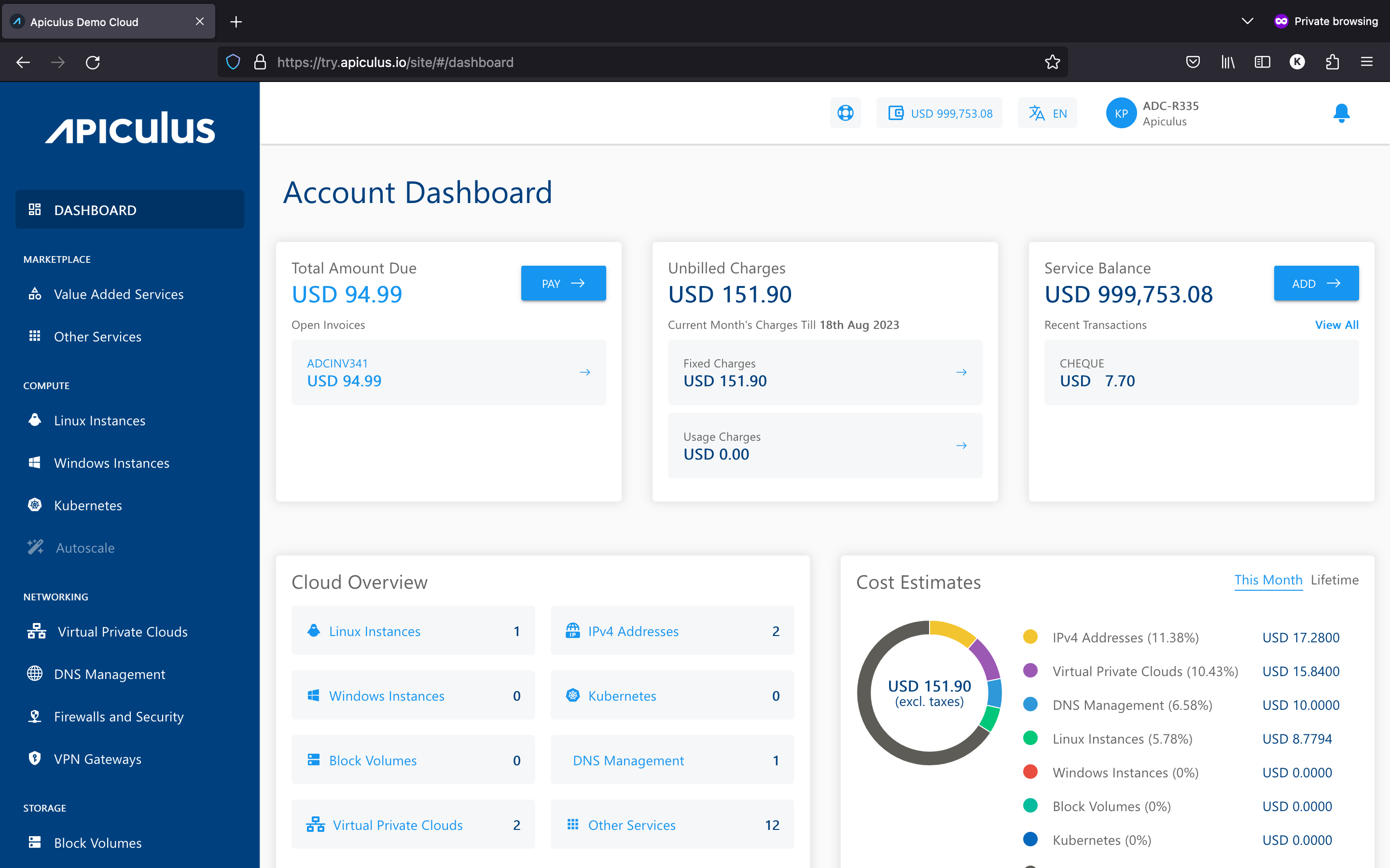 Apiculus Open Source Cloud Management Platform